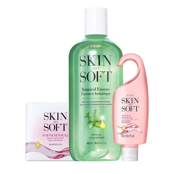 Avon | Bath & Body | Avon Skin So Soft Botanical Essence Bath Oil Soft ...